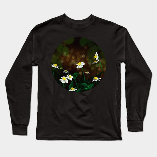 Daisies Long Sleeve T-Shirt by KatherineBlowerDesigns